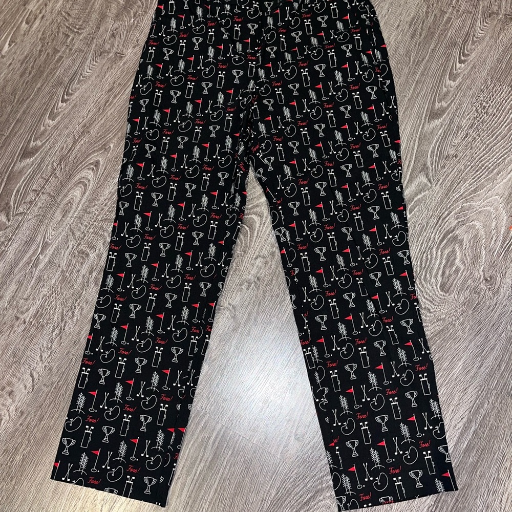 Swing Control Women’s Size 4 Unique Golf Pants “Fore!" text
